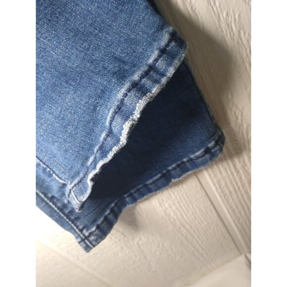 Lucky & Blessed Jeans L&B Women's 4 Mid Rise Bootcut Orange Stripe Pockets Trim - Picture 8 of 10